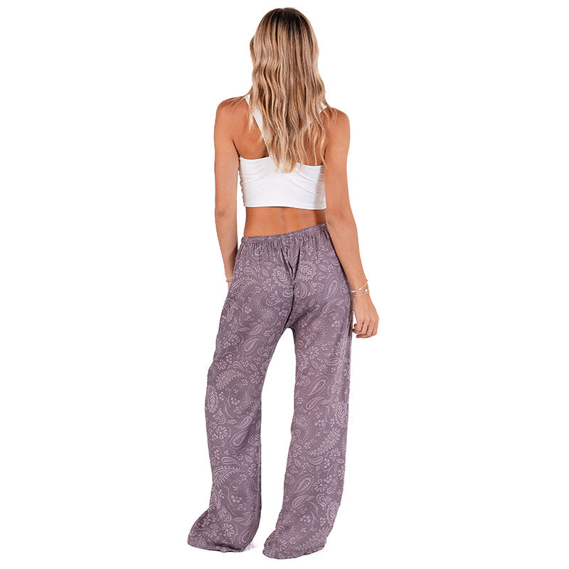 Frosted Plum Paisley Drift Pants
