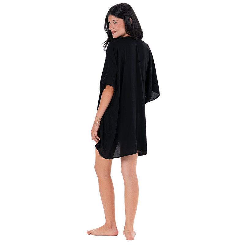 Black Demi Kimono