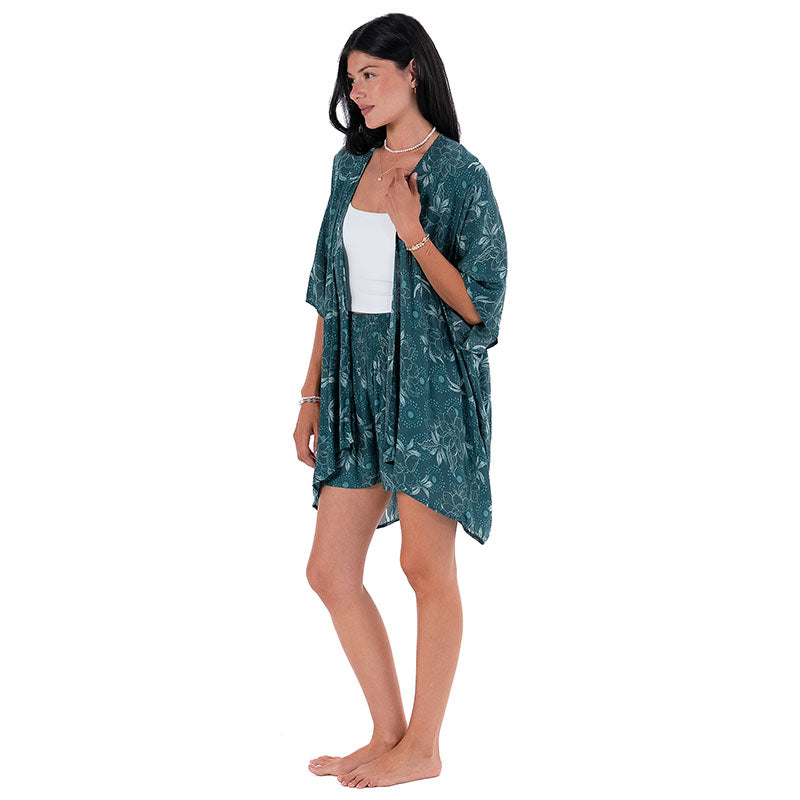 Jade Dahlia Kimono