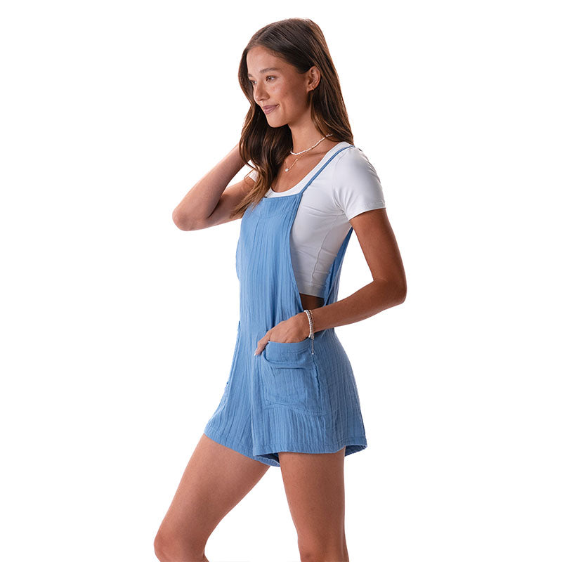 Denim Blue Boardwalk Romper