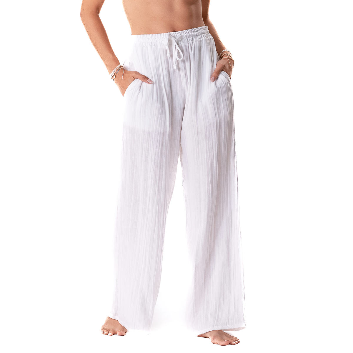 White Cabana Pants