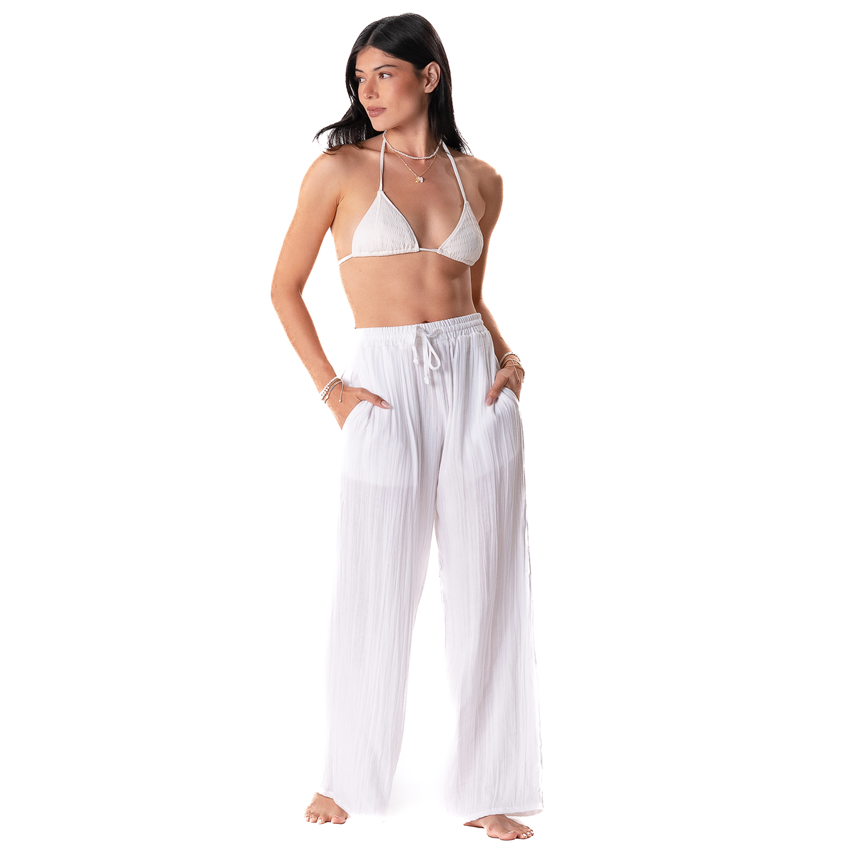 White Cabana Pants