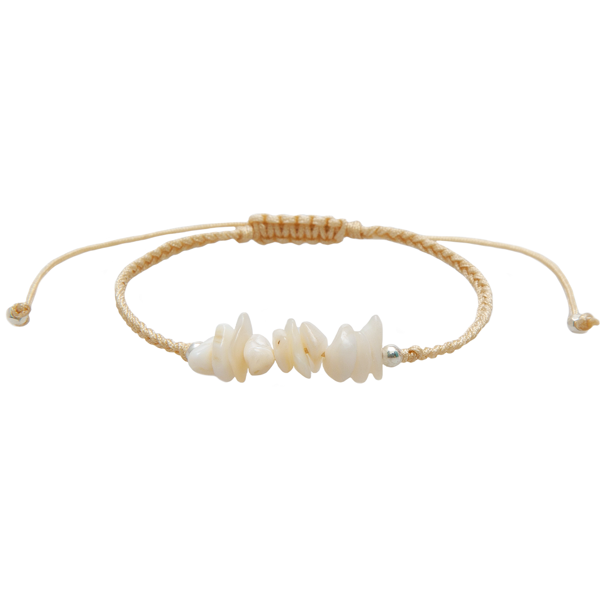Waveside Braided Pebble Bracelet