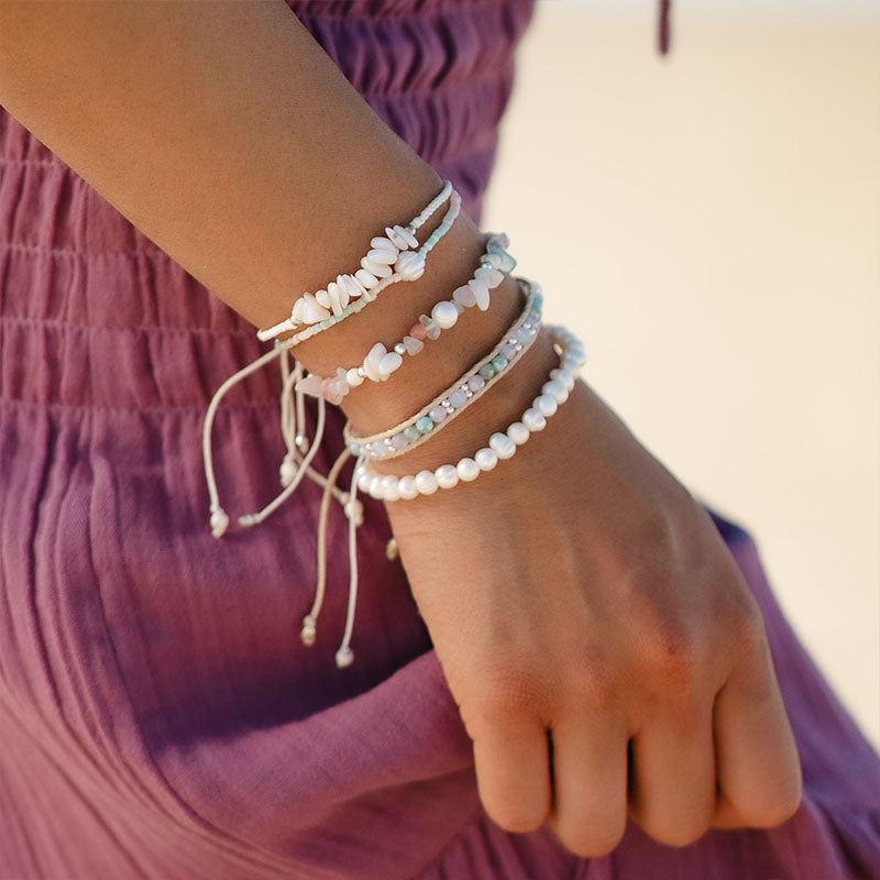 Waveside Braided Pebble Bracelet