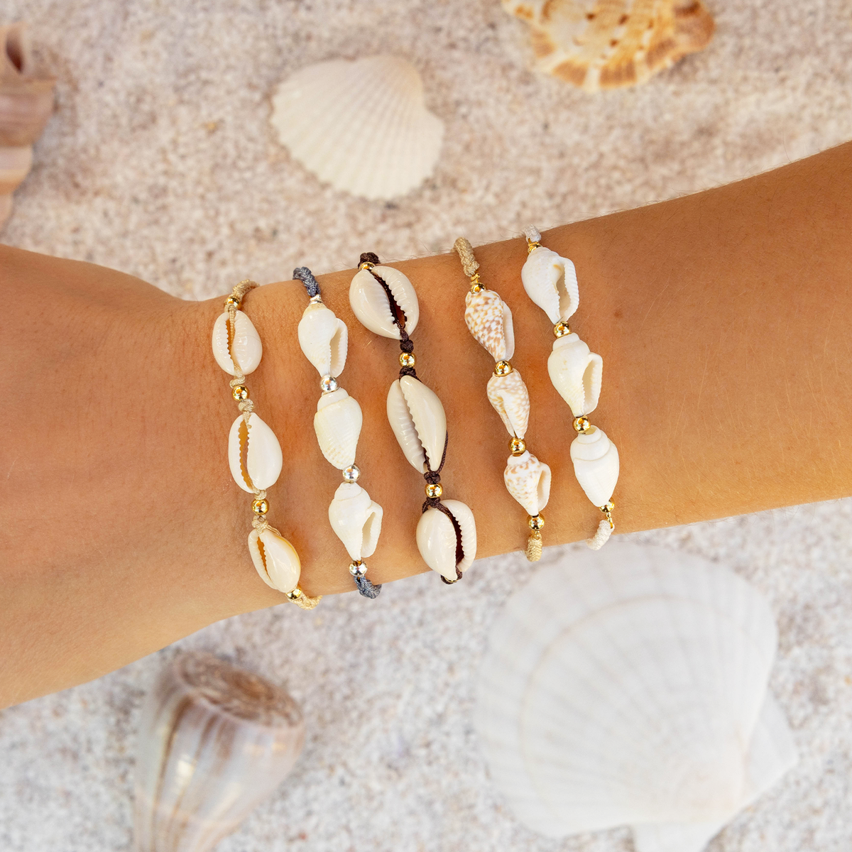 Swell Braided Shell Bracelet