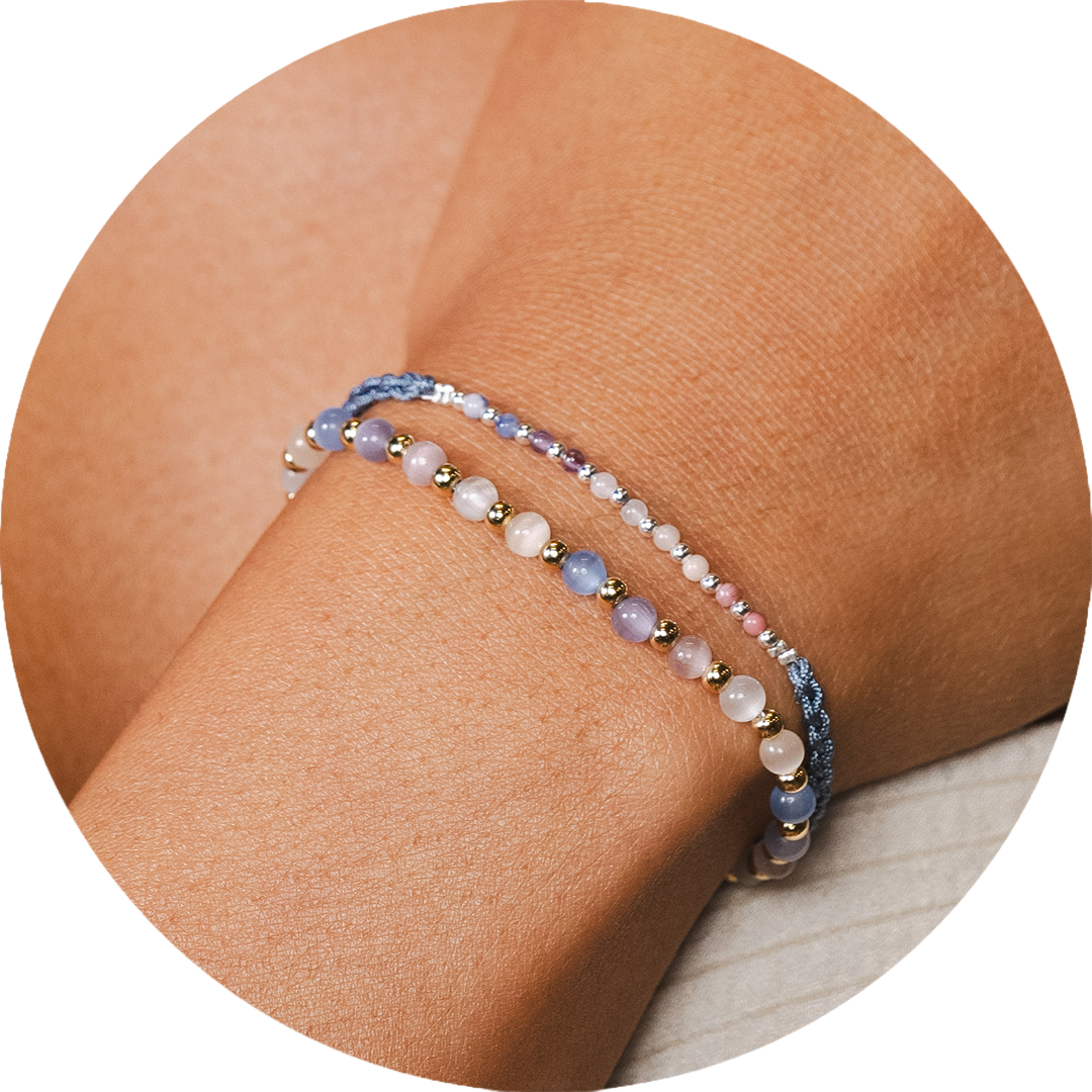 Optimism 4mm + Namaste Bracelet Stack