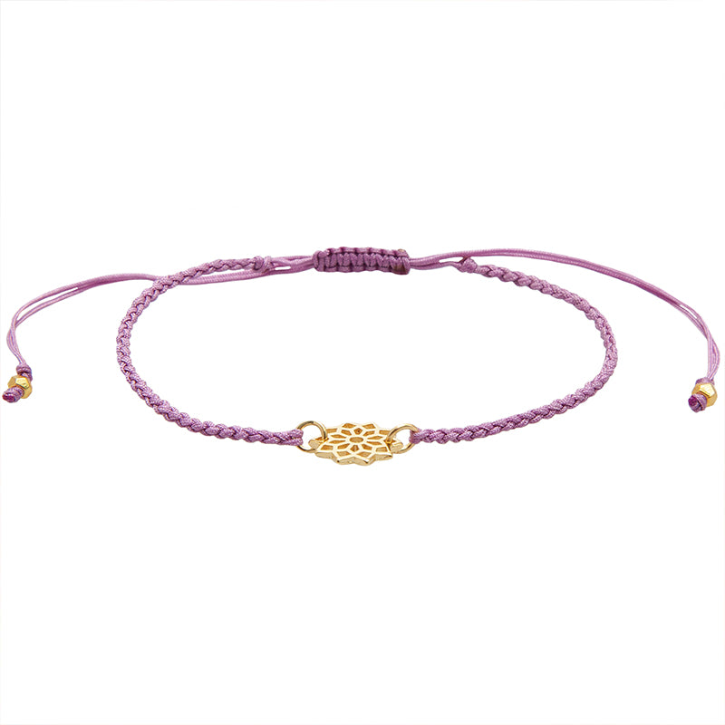 Crown Chakra Braided Bracelet