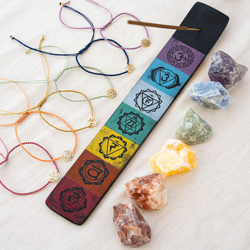 Crown Chakra Braided Bracelet