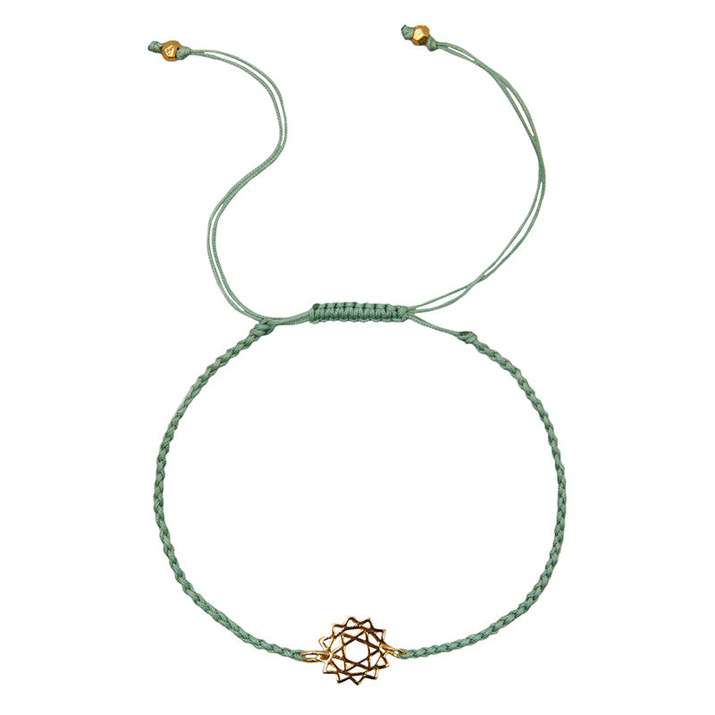 Heart Chakra Braided Bracelet