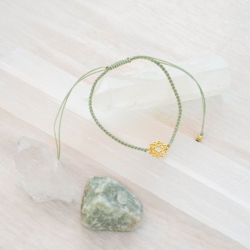 Heart Chakra Braided Bracelet