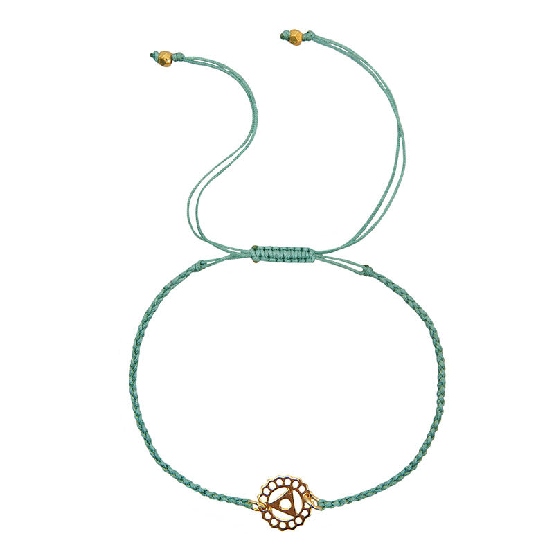 Throat Chakra Braided Bracelet