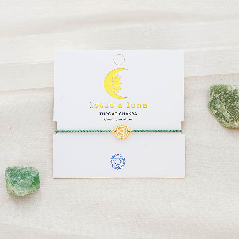 Throat Chakra Braided Bracelet