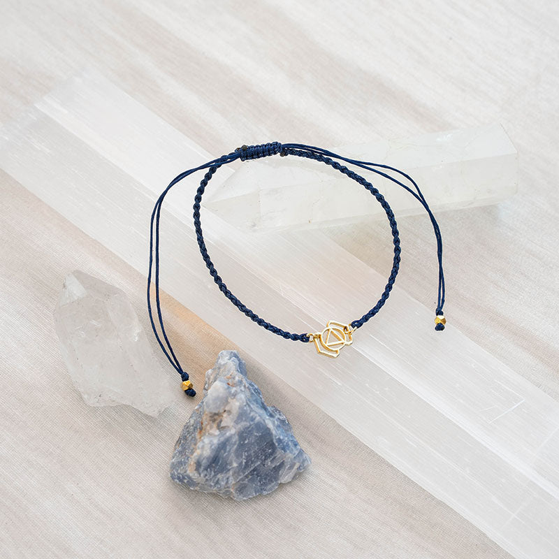 Third Eye Chakra Braided Bracelet