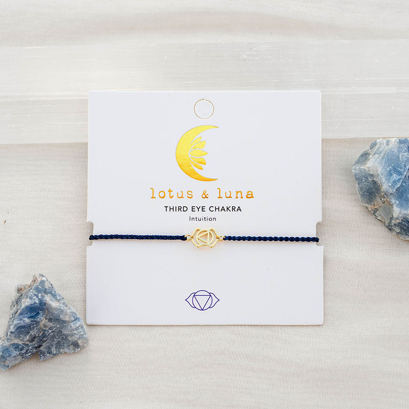 Third Eye Chakra Braided Bracelet