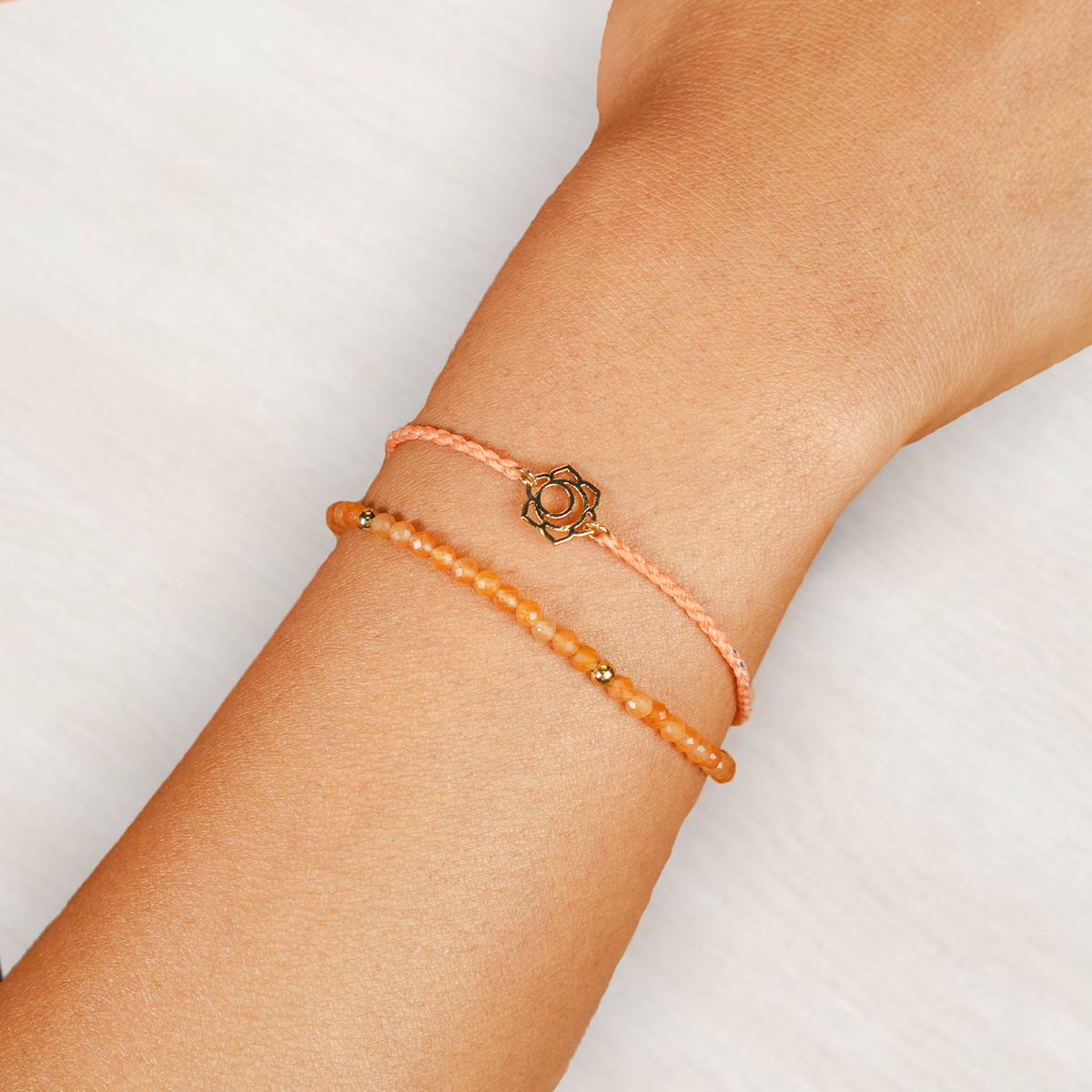 Sacral Chakra Braided Bracelet