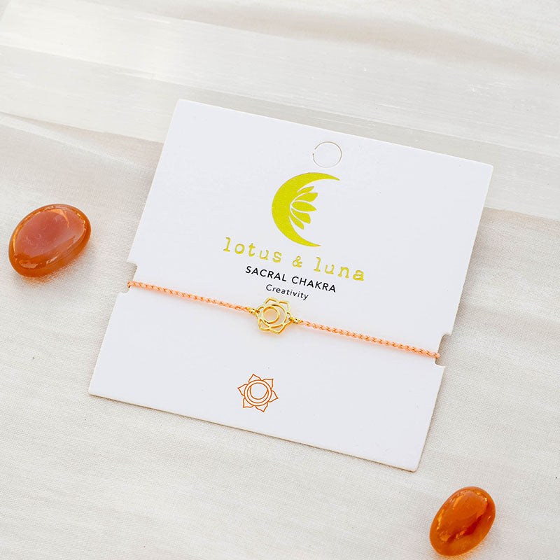 Sacral Chakra Braided Bracelet