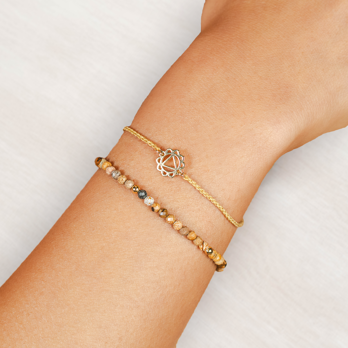 Solar Plexus Chakra Braided Bracelet