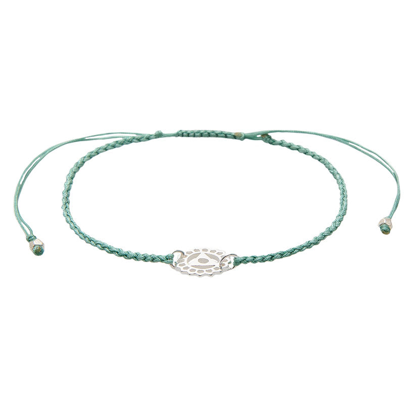 Throat Chakra Braided Bracelet