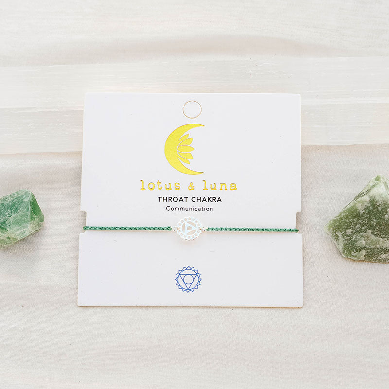 Throat Chakra Braided Bracelet