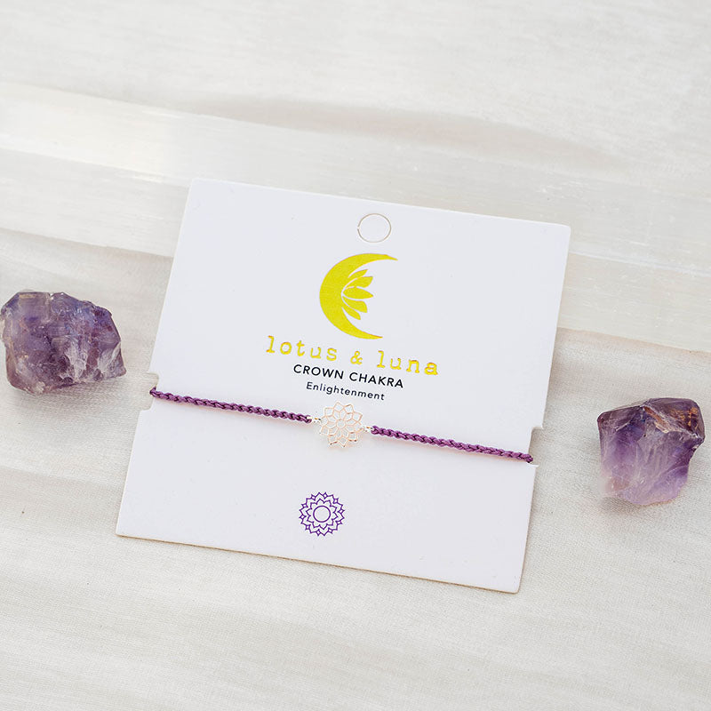 Crown Chakra Braided Bracelet