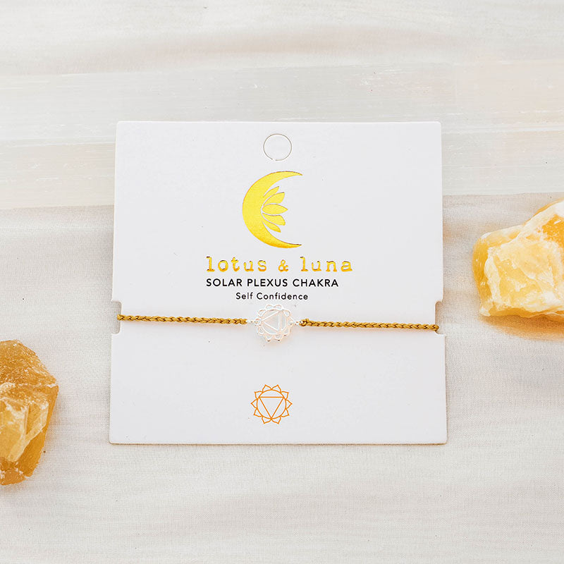Solar Plexus Chakra Braided Bracelet