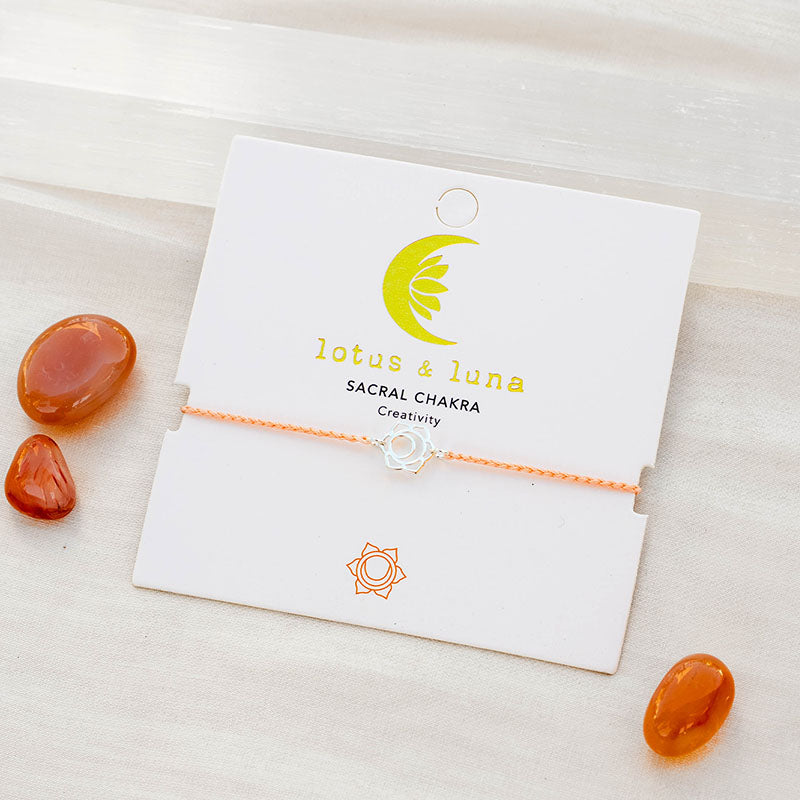 Sacral Chakra Braided Bracelet