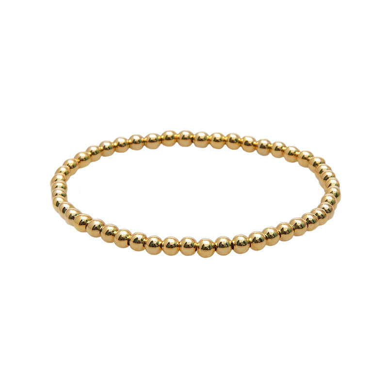 4mm Master Healer + 4mm Gold Bracelet Stack