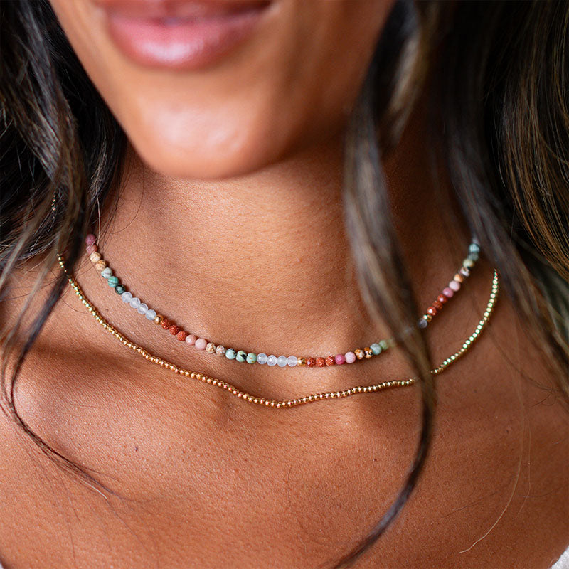 Peace, Hope, and Love 3mm Healing Necklace