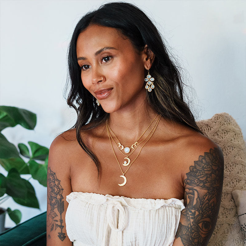 Crystal Moon Necklace