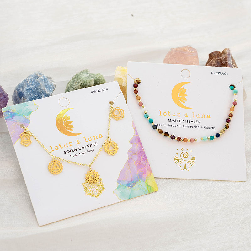 7 Chakras Dangle Necklace