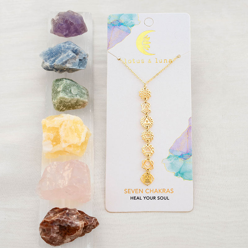 7 Chakras Drop Necklace