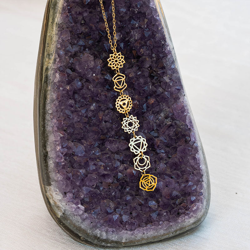 7 Chakras Drop Necklace