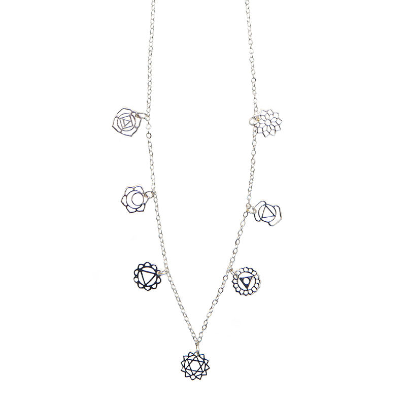 7 Chakras Dangle Necklace