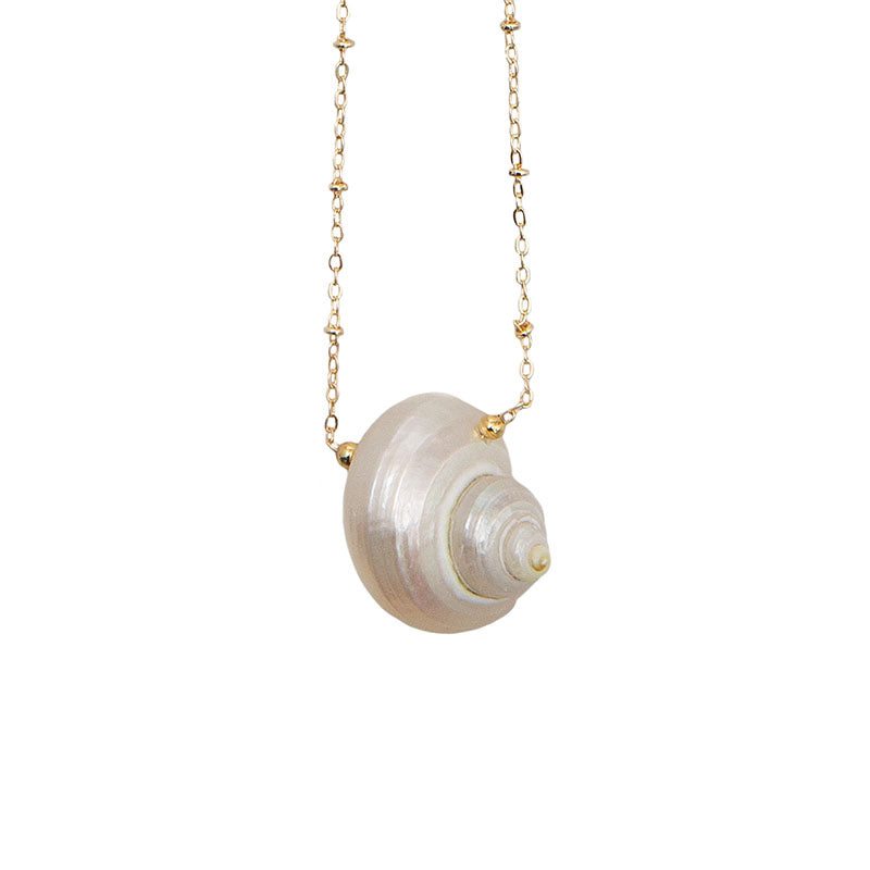 Song of the Sea Gold Shell Necklace