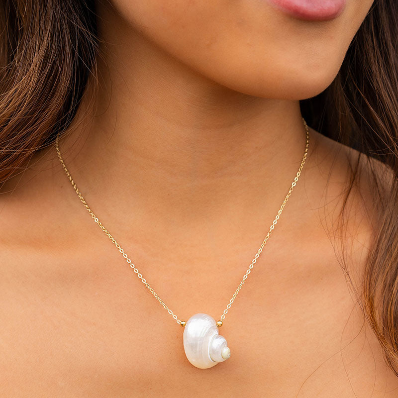 Song of the Sea Gold Shell Necklace
