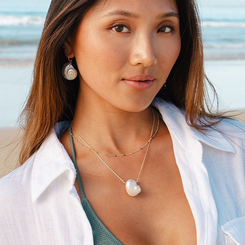 Song of the Sea Gold Shell Necklace