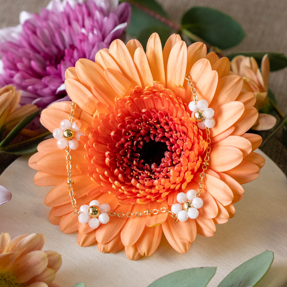Daisy Necklace Stack
