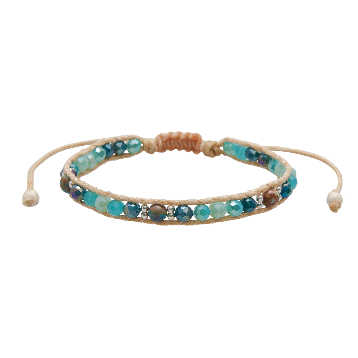 Teal Horizons Ocean Single Bracelet