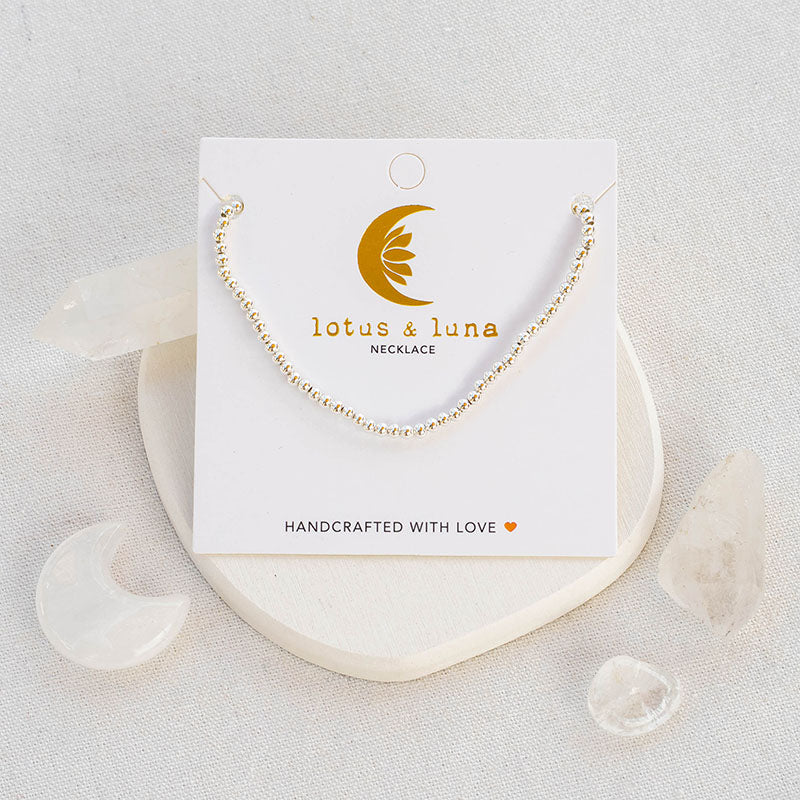 Silver 3mm Bead Necklace