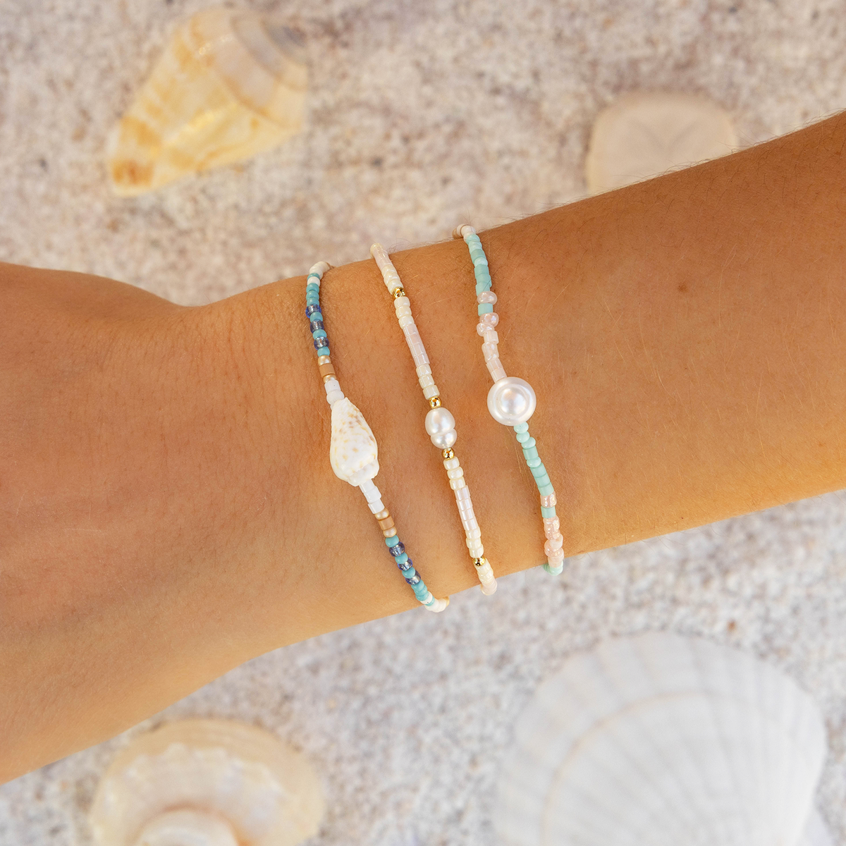 Rolling Tides Seedbead Bracelet