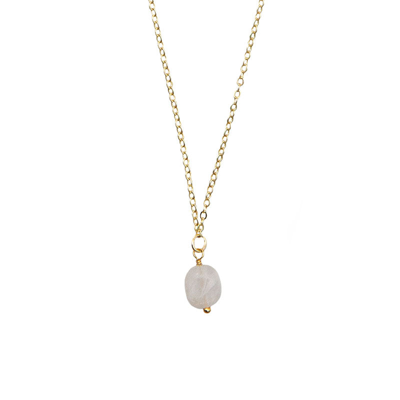 Moonstone Drop Necklace