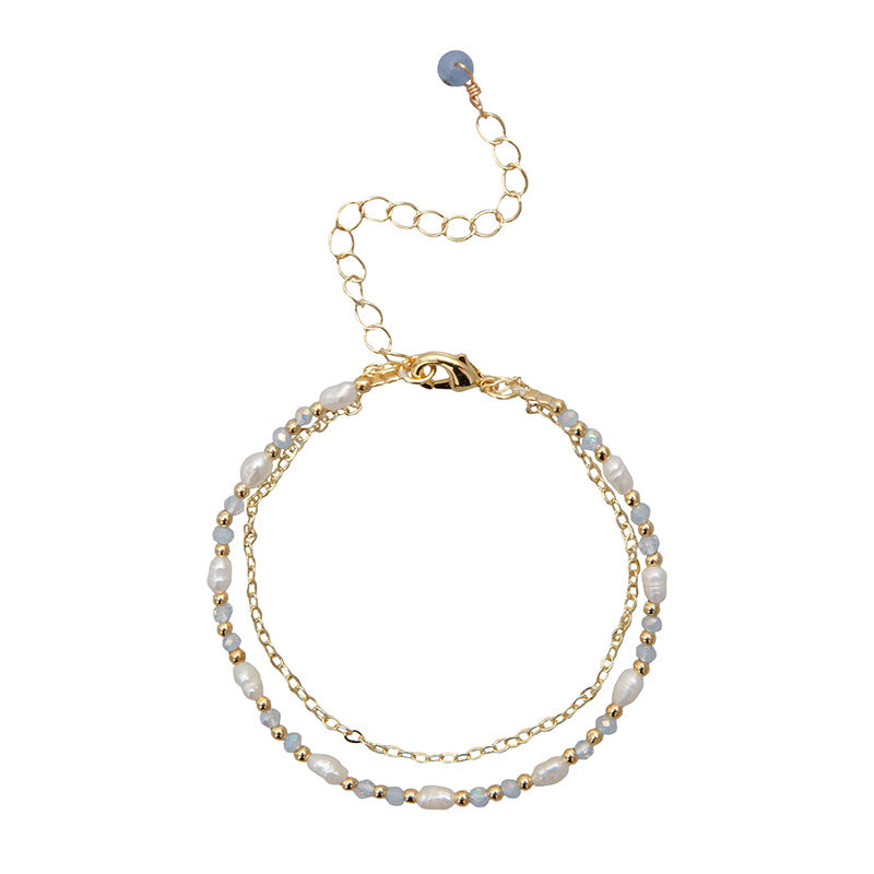 Celeste Everglow Bracelet, flat lay overhead