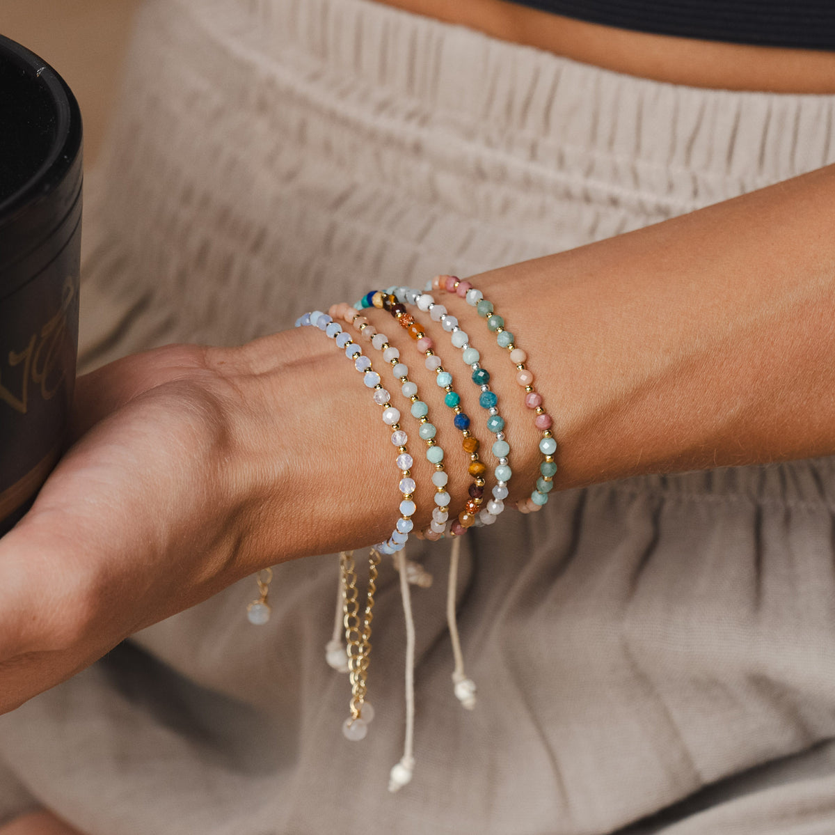 Good Fortune &amp; Inspiration 3mm Metal Accent Bracelet