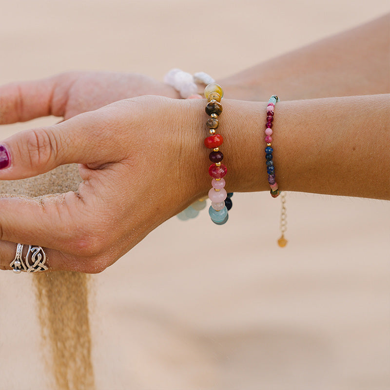 Good Vibes 3mm Metal Accent Bracelet