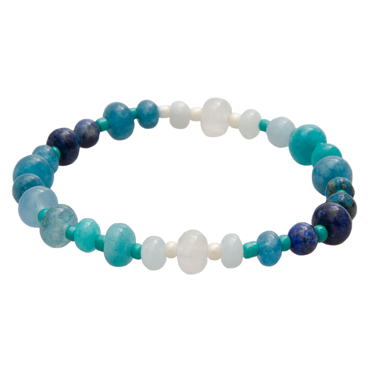 Blue Crush Statement Healing Bracelet