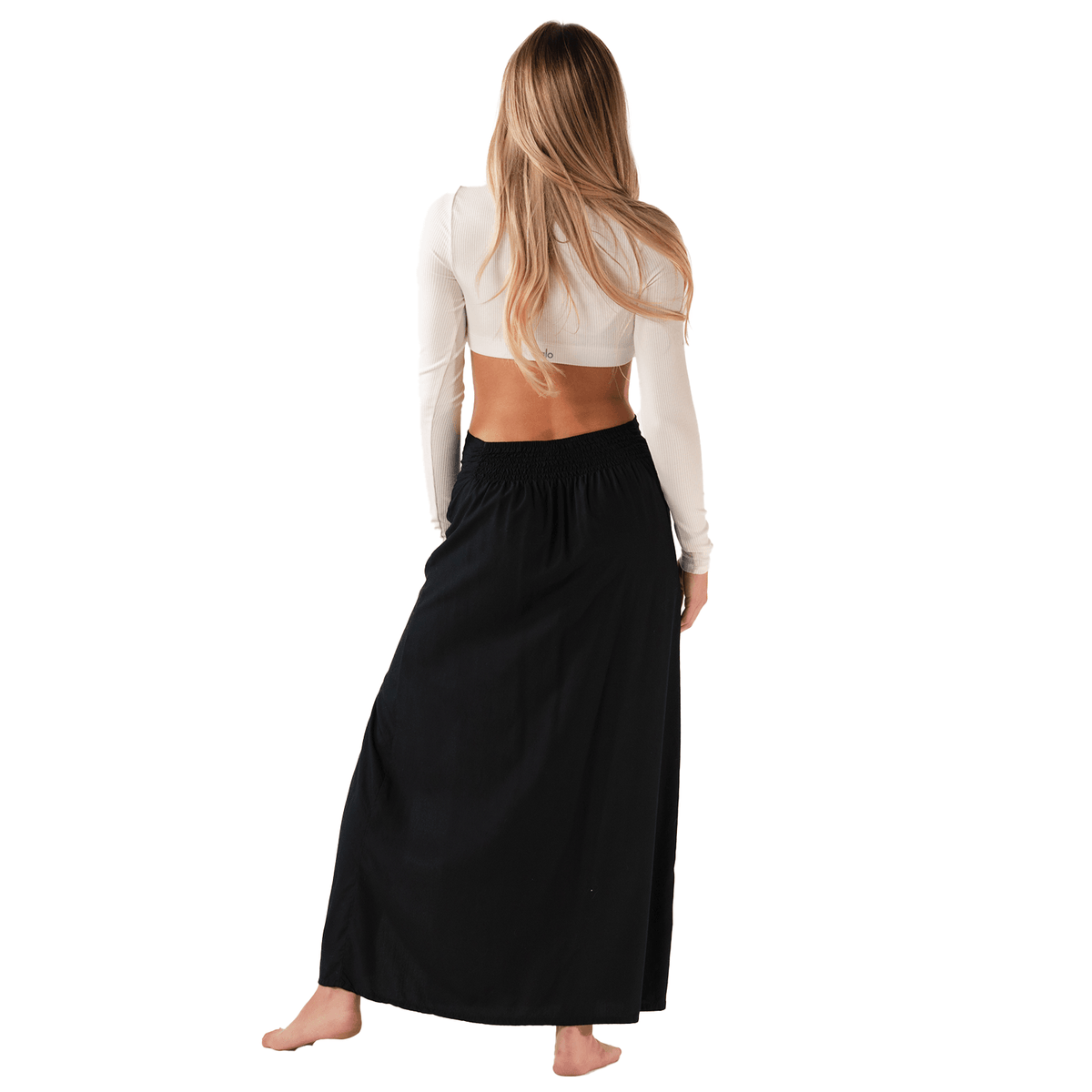 Black Maxi Skirt - LotusAndLuna