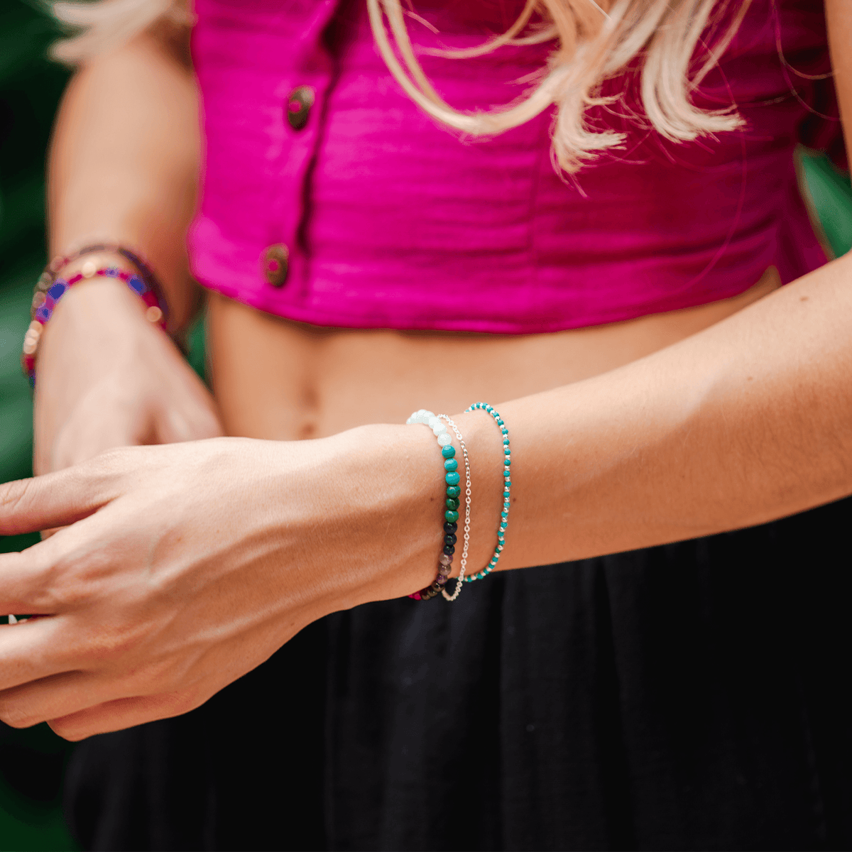 Enlightenment 2mm Layered Healing Bracelet - LotusAndLuna