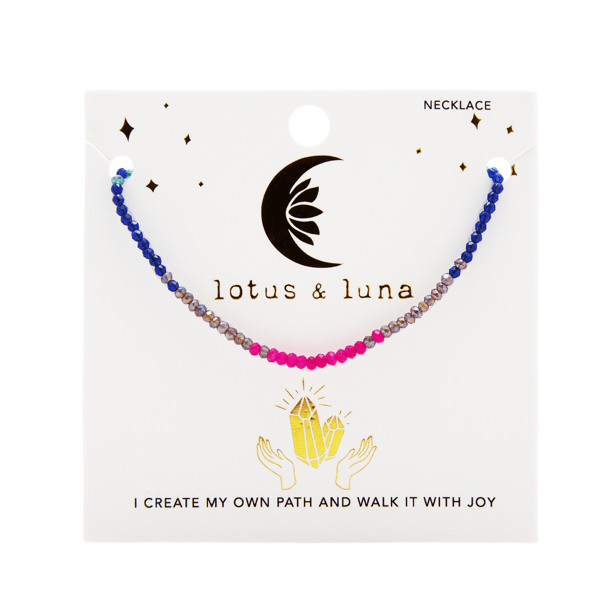 &quot;Manifest My Path&quot; Goddess Necklace - LotusAndLuna