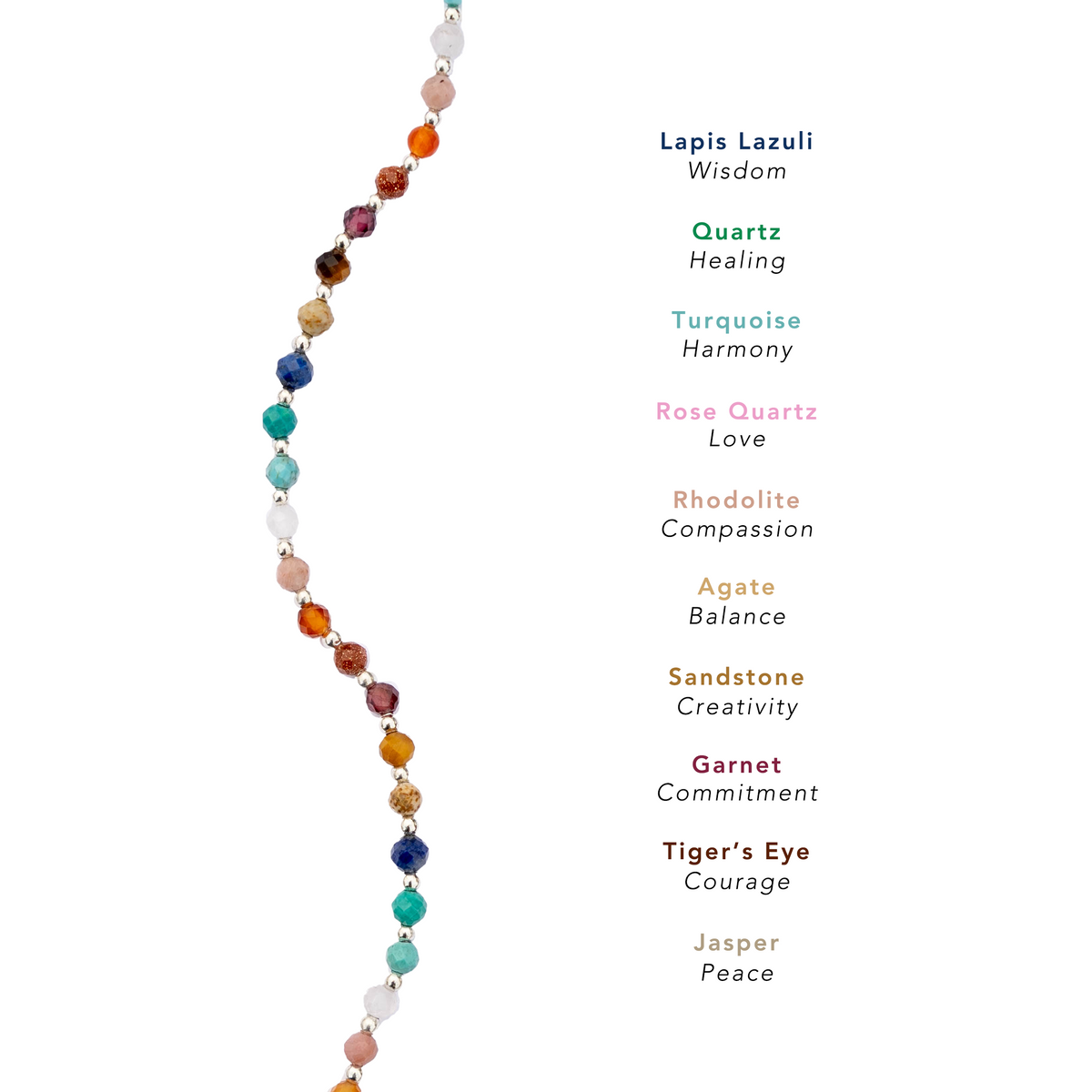 Master Healer + Golden Spirit Crescent Necklace Stack