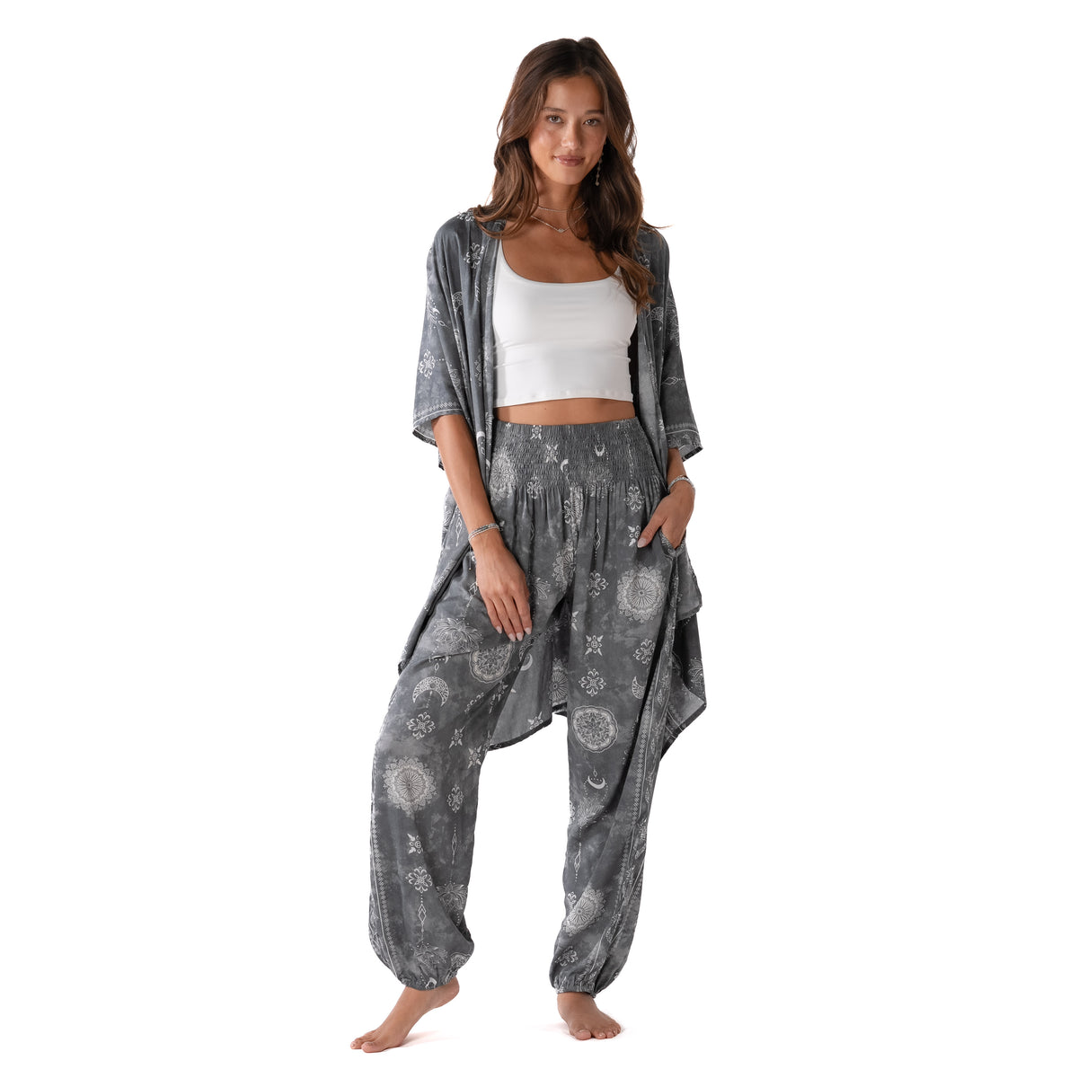 Celestial Grey Harem Pants